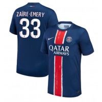 Camiseta Paris Saint-Germain Warren Zaire-Emery #33 Primera Equipación 2024-25 manga corta